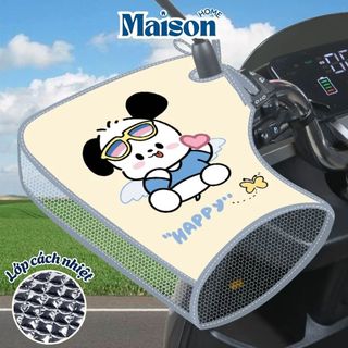 Găng Tay Chống Nắng Lái Xe Thoáng Khí MAISON, Găng Tay Lưới Mát, Cách Nhiệt, Gắn Xe Máy Xe Điện