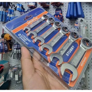 ĐỒ NGHỀ WADFOW  Bộ 6 Cờ lê vòng miệng tự động WSP6406
