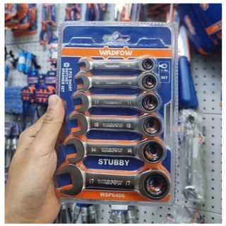 ĐỒ NGHỀ WADFOW  Bộ 6 Cờ lê vòng miệng tự động WSP6406