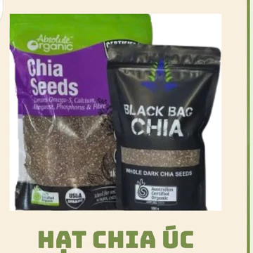 Hạt Chia Úc 1kg Hạt Chia Hữu Cơ Hàng Chuẩn Date Mới