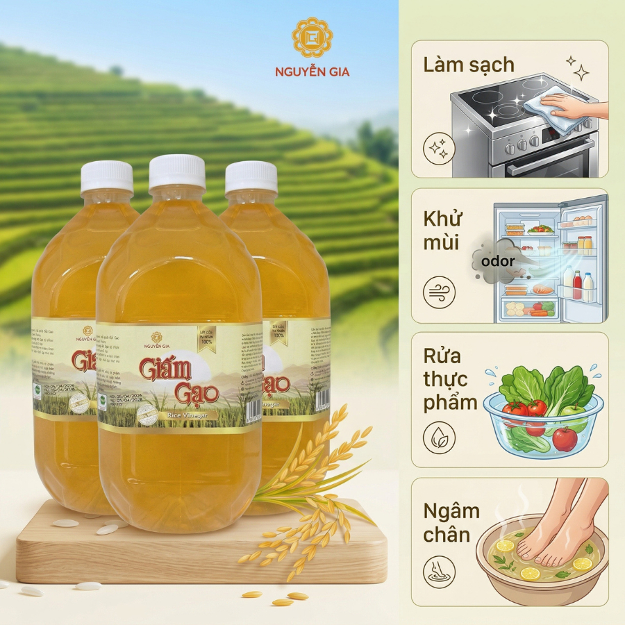 Giấm Gạo Tám Thơm Nguyễn Gia Can 2L NGG0023