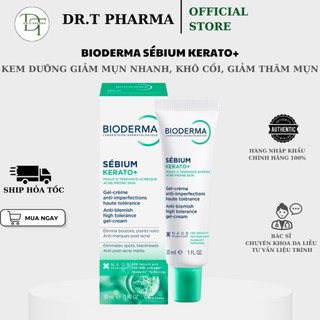[HÀNG CÔNG TY] Kem dưỡng giảm mụn, khô cồi nhanh & giảm thâm mụn Bioderma Sébium Kerato+ (30ml)