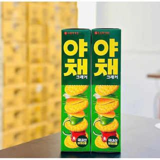Bánh quy ăn kiêng Lotte vị rau củ 249g - 웰빙야채크래커(249g)
