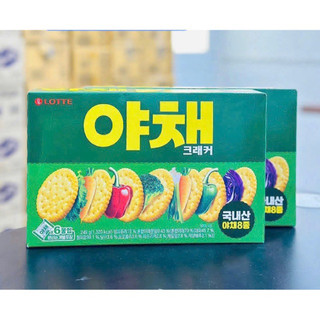 Bánh quy ăn kiêng Lotte vị rau củ 249g - 웰빙야채크래커(249g)