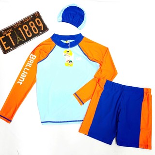 Đồ bơi bé trai chống nắng tay dài set bơi trẻ em co giãn nhanh khô bảo vệ da đi biển hồ bơi