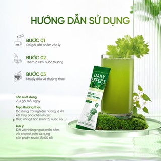 [Combo x2 Bột Cần Tây Diếp Cá Mật Ong] DAILY EFFECT Celery Houttuynia Honey Power Mix (Hộp 14 Gói x 4g x 2 hộp)