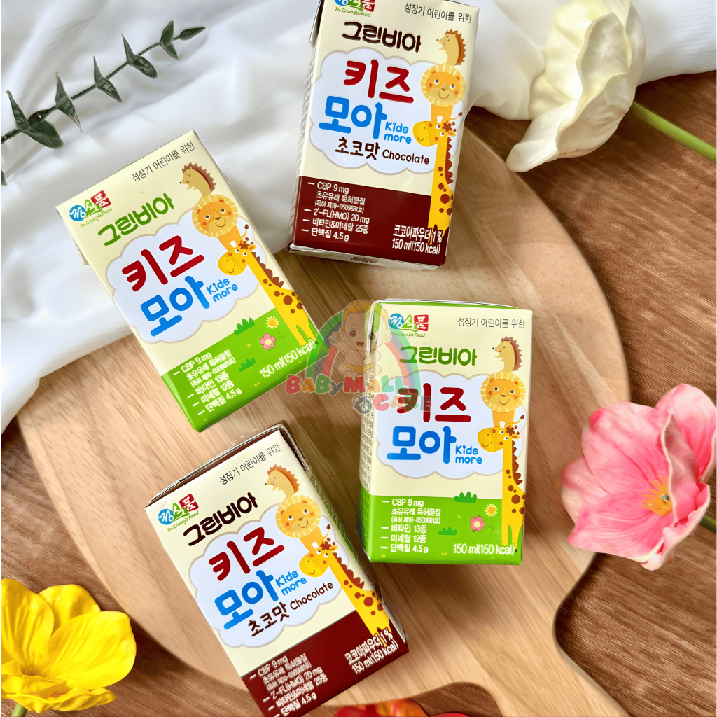 Sữa Dinh Dưỡng Greenbia Kids More (Hộp 150ml) Vị Sữa Chua, Phát Triển Toàn Diện Cho Bé|Babymall&Care