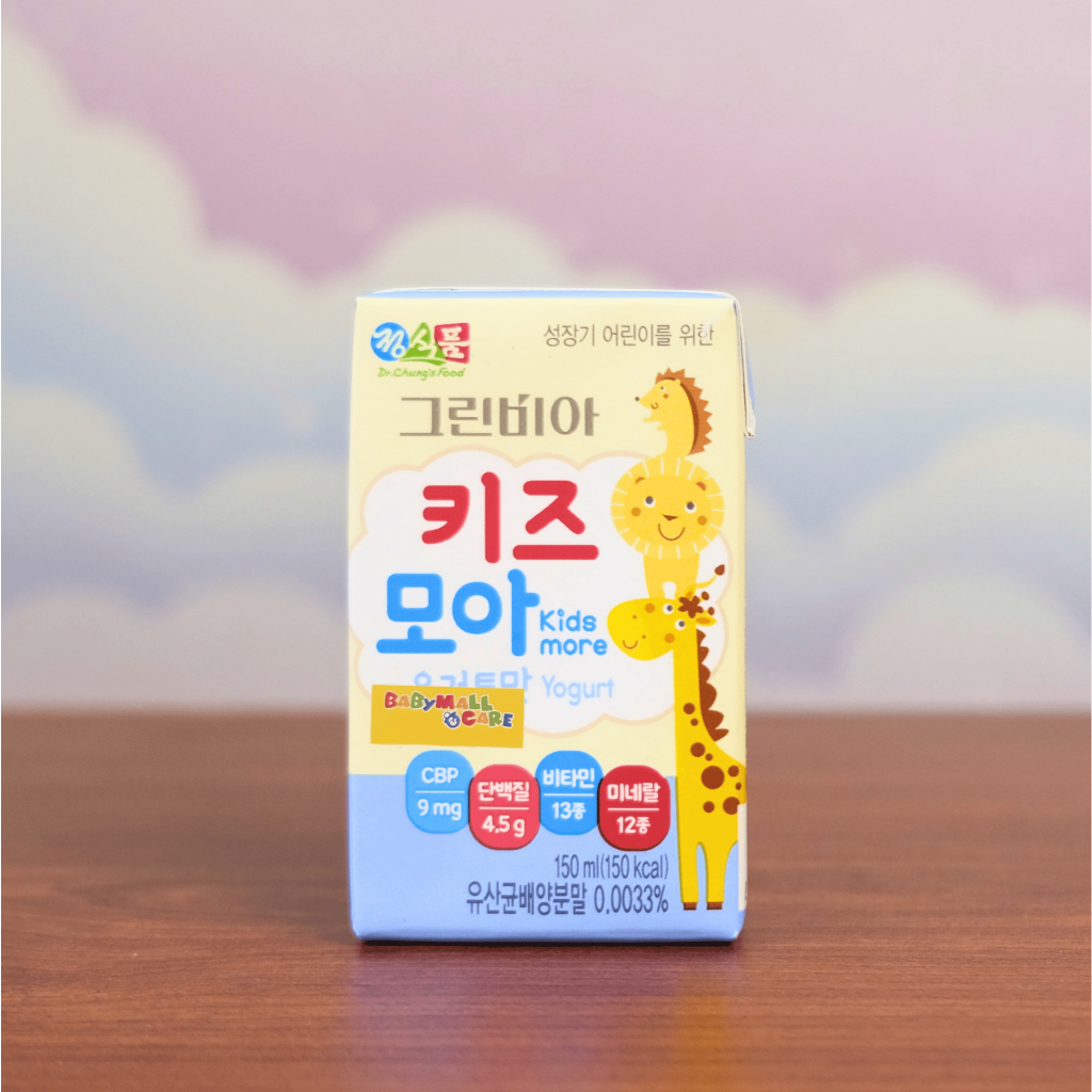 Sữa Dinh Dưỡng Greenbia Kids More (Hộp 150ml) Vị Sữa Chua, Phát Triển Toàn Diện Cho Bé|Babymall&Care