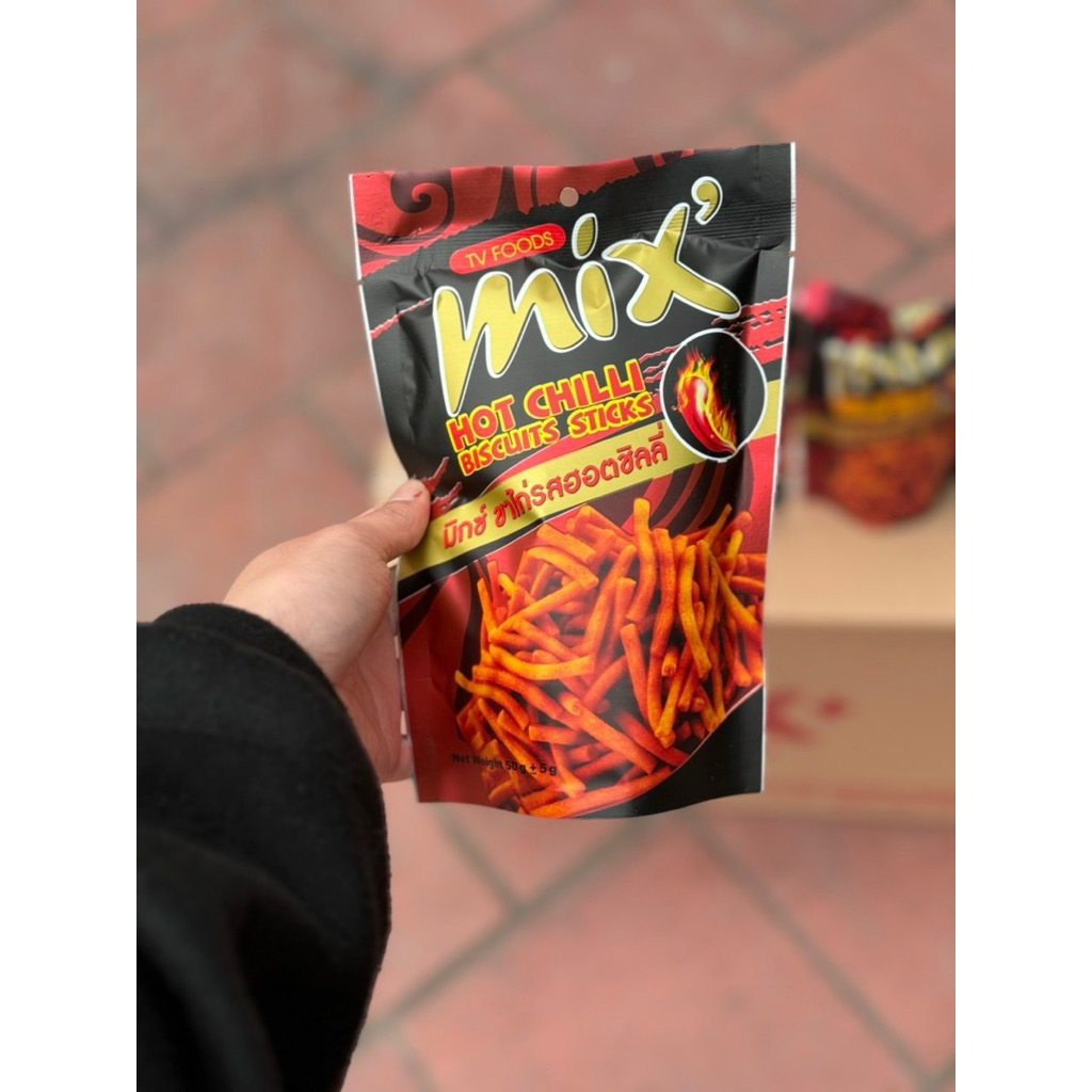 Giá Mềm Vô Địch( Mua 1 Tặng 1 ) Combo 30 gói Bim Mix chữ thái ( Ớt cay+ Rong Biển ) thương hiệu TV Food  , ăn là mê