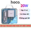 Bộ Sạc Nhanh PD 20W Chính Hãng HOCO Cho IP 7-8-X-Xr-Xs-Xsm-11-12-13-14Pro-Plus-Promax-Không Nóng Máy