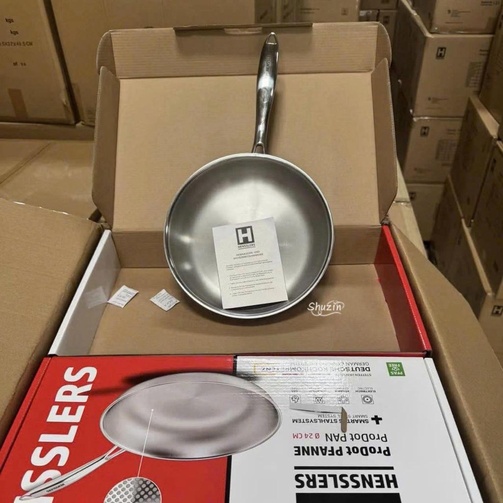 Chảo Đức Henssler chống dính đa điểm inox18/10 H1003 / H1004 / H1005