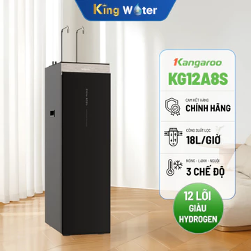 Máy Lọc Nước RO Nóng Lạnh Kangaroo KG12A8S, 3 Chế Độ, 12 Lõi Uống Trực Tiếp Tạo Nước Hydrogen