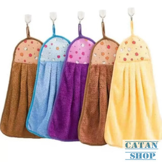 Khăn Lau Tay Cotton Treo Nhà Bếp Nhiều Màu Sắc Xinh Xắn, Khăn Bếp Treo Lau Tay Thấm Hút Dễ Giặt