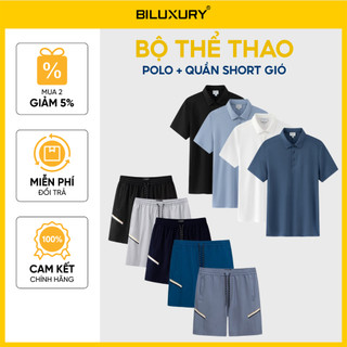 [T7_ĐỒNG GIÁ 338K] Combo Bộ Thể Thao Nam Polo & Quần Short Gió Biluxury Năng Động Thoải Mái Co Giãn Mềm Mại
