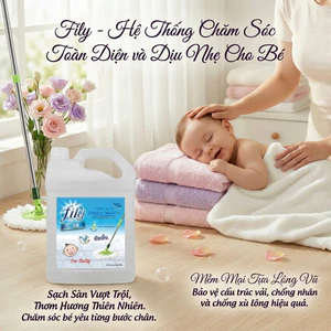 Nước Lau Sàn Hương Thơm Tự Nhiên Ngăn Côn Trùng Fily Can Lau Sàn Sạch Bóng 3.8kg