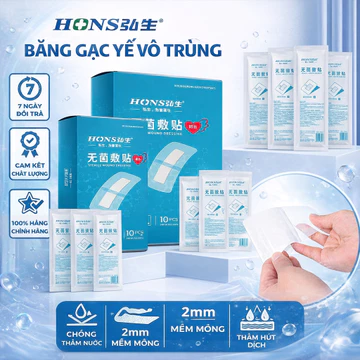 Miếng dán y tế ,miếng dán vết mổ sau sinh chống thấm nước, miếng dán vết thương vô trùng HONS