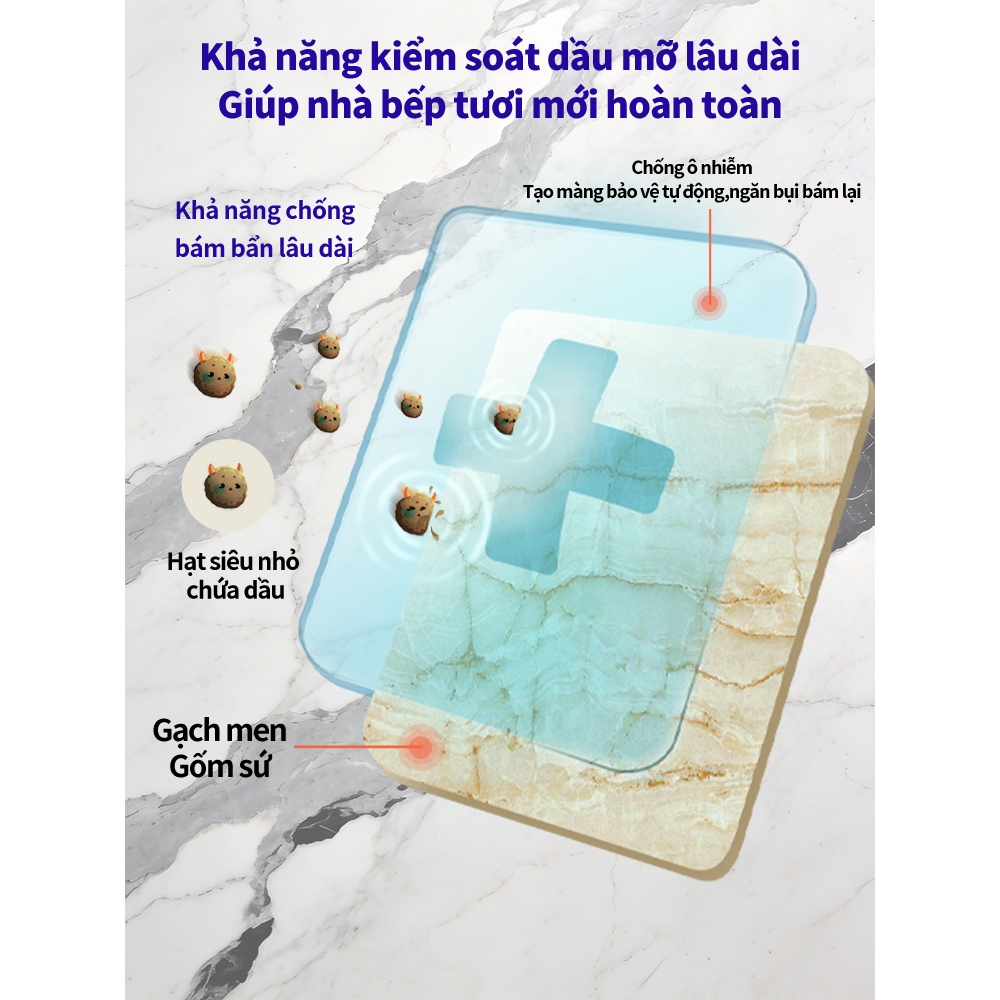 【NEW】Dung dịch tẩy dầu mỡ nhà bếp Rabito Tẩy sạch dầu mỡ cứng đầu, ức chế vi khuẩn 99%, hương chanh thơm mát, nhẹ 500ml