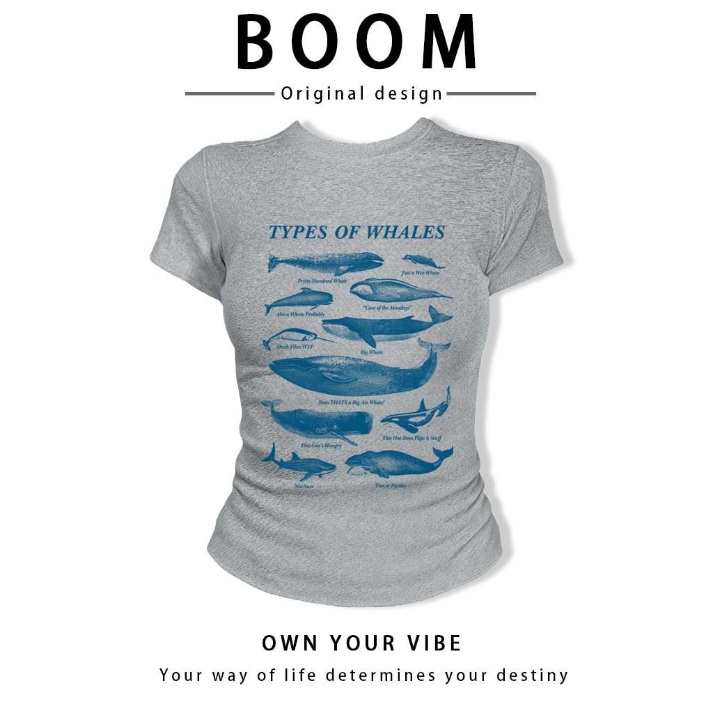 BOOM🔥 Áo Baby Tee Nữ Cotton Ôm Body-Áo Thun Ngắn Tay Y2K In Hình Phong Cách Mới Mùa Hè, Ôm Cổ Tròn Hàng Đầu phong cá #11
