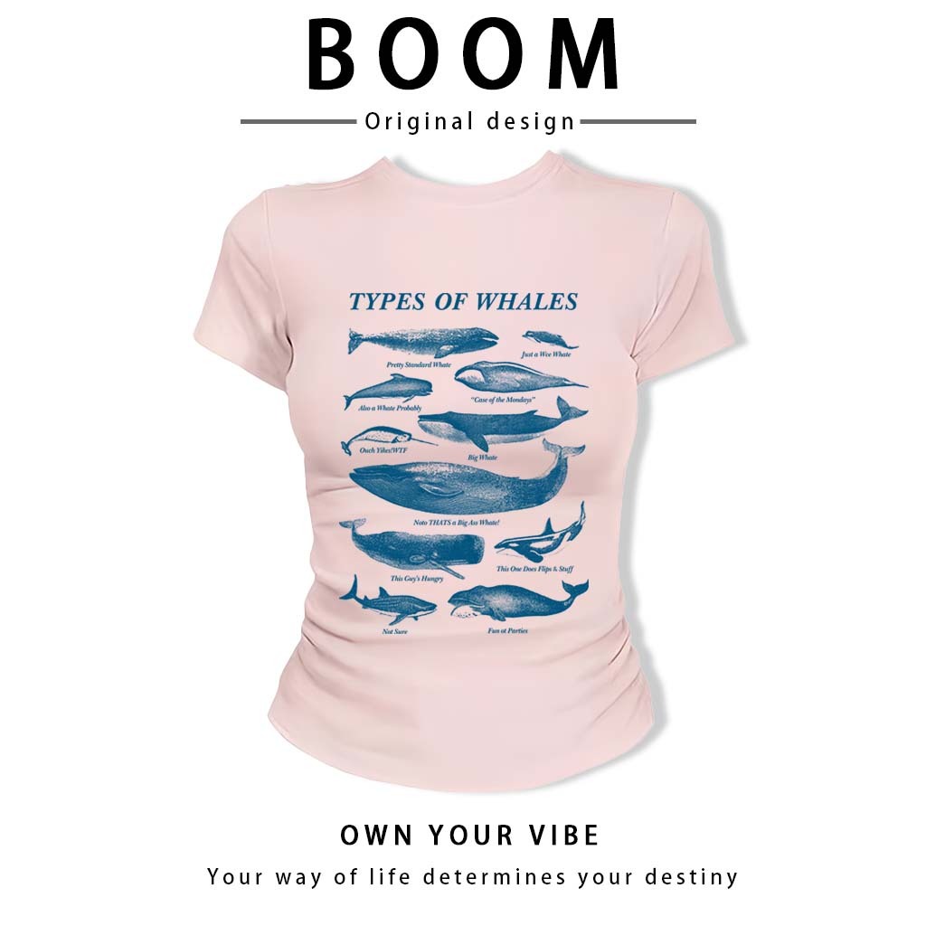BOOM🔥 Áo Baby Tee Nữ Cotton Ôm Body-Áo Thun Ngắn Tay Y2K In Hình Phong Cách Mới Mùa Hè, Ôm Cổ Tròn Hàng Đầu phong cá #11