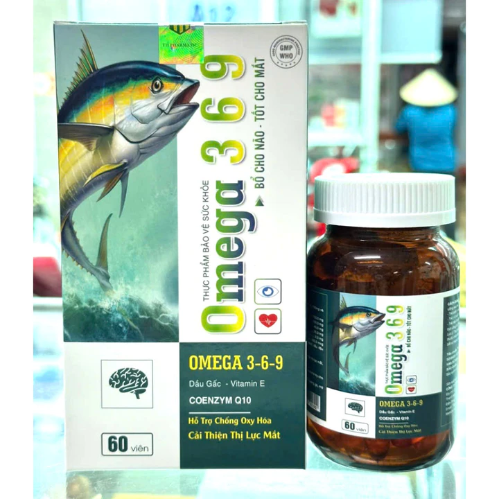 Dầu Cá Omega 3 6 9 Viên dầu cá Omega 3 Dầu cá giúp bổ mắt, da, não
