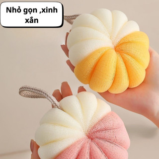Bông tắm tròn cao cấp 4 màu - siêu tạo bọt kì cọ tẩy da chết, bông tắm dai, mềm, mịn HomieTech