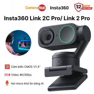 Insta360 Link 2 Pro – Webcam 4K AI PTZ Cho Livestream & Hội Họp | Chính Hãng BH 12 Tháng