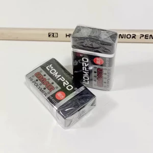 Combo 5 tẩy đen 2B tẩy siêu sạch gom vụn tẩy thành sợi xóa vết bút chì dễ đàng dùng làm phần thưởng học sinh Gôm