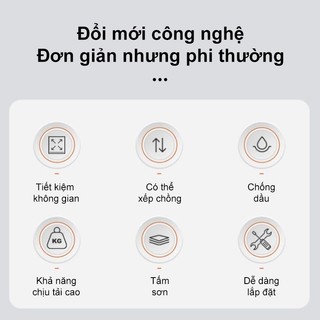 BMZAR Kệ Lò Vi Sóng CAO CẤP thép cacbon Kệ gia vị Lưu trữ đa năng bền bỉ lâu dài