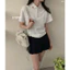 Áo polo cổ kẻ nơ QCCC