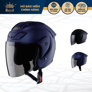 Nón Bảo Hiểm 3/4 Asia MT115 Có Kính Che Full Mặt, Nam Nữ Đi Xe Máy