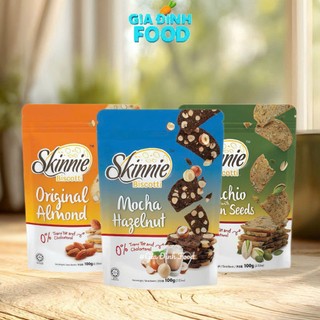 Bánh nướng không dầu Biscotti Skinnie 100g - Bánh hạt ăn kiêng