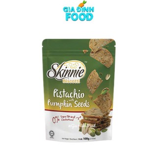 Bánh nướng không dầu Biscotti Skinnie 100g - Bánh hạt ăn kiêng