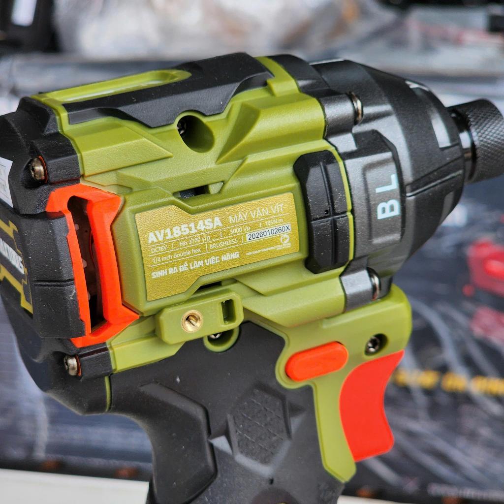 Máy vặn vít pin AMAXTOOLS AV18514SA 16V – Brushless, lực siết 185Nm, chuyên dụng Heavy Duty