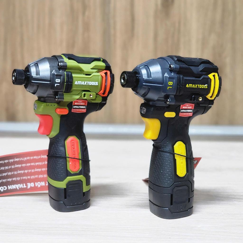 Máy vặn vít pin AMAXTOOLS AV18514SA 16V – Brushless, lực siết 185Nm, chuyên dụng Heavy Duty