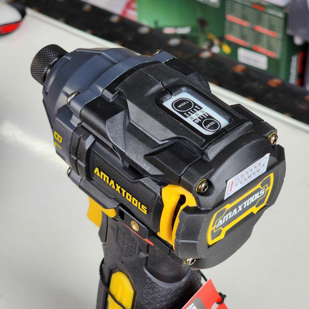 Máy vặn vít pin AMAXTOOLS AV18514SA 16V – Brushless, lực siết 185Nm, chuyên dụng Heavy Duty