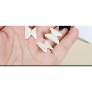 (Trắng trong ) 1 Cặp Đệm Mũi Nhật Bản Dán Mắt Kính Bằng Silicon Chống Trượt