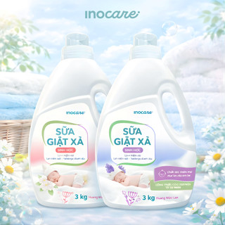 Nước Giặt Xả Sinh Học Inocare Dịu Nhẹ Cho Da Nhạy Cảm Hương Thơm Lâu Dung Tích 3000ml