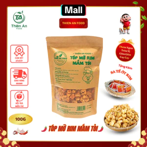 TÓP MỠ DA GIÒN RIM MẮM TỎI 100G THIÊN AN FOOD