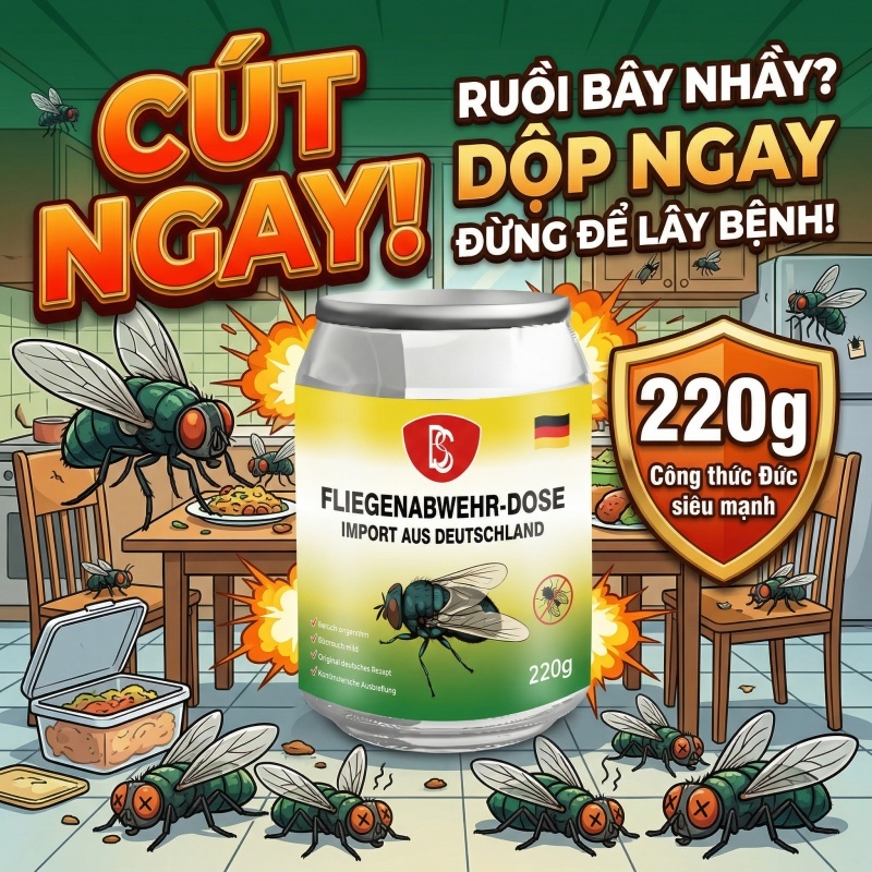🛡️ Không thấy một con ruồi nào 🪰 Mua 1 tặng 1 🪰 Xua ruồi, ruồi giấm, diệt ruồi, chỉ cần thêm nước, sử dụng liên tục