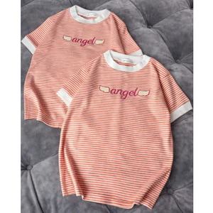 Áo babytee thêu chữ ANGEL chất coton tăm zip mẫu mơi 2026