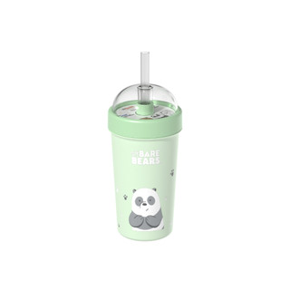 [BST We Bare Bears] Ly KIRA 550ml Duy Tân, nhựa PP, nắp vòm kèm ống hút, thiết kế pastel dễ thương.