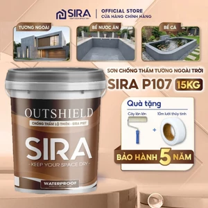 Sơn Chống Thấm Lộ Thiên SIRA P107 - Chống Thấm Ngoài Trời, Tường, Bể Cá, Bể Nước