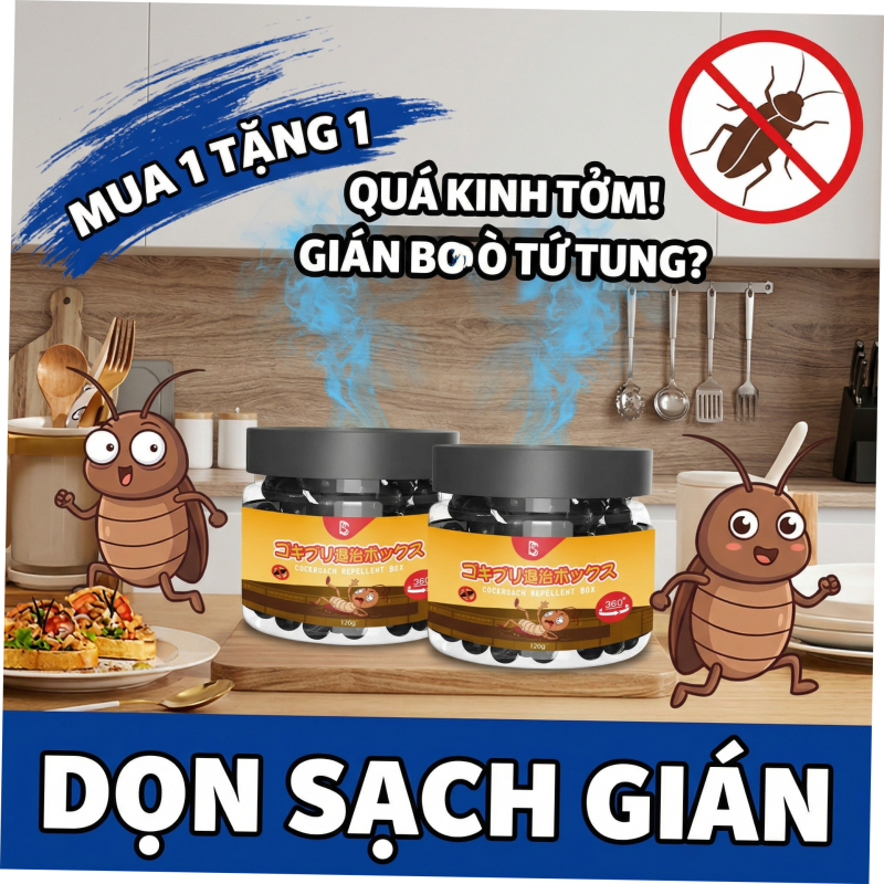 🪳 Đặt là không còn gián 🪳 Thuốc diệt gián, gel thơm diệt gián, an toàn cho trẻ sơ sinh và thú cưng