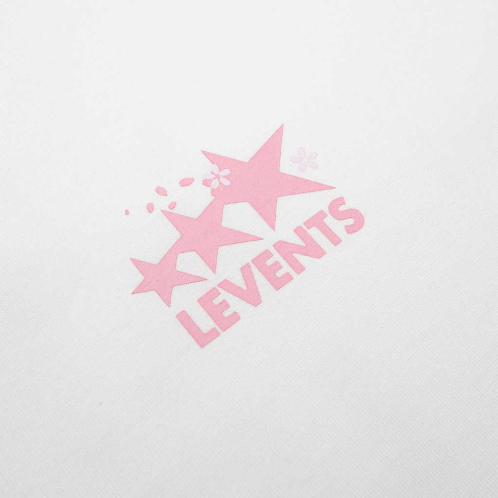 Áo Thun Levents Sakura Signature Logo Semi-Oversized Tee 100% Cotton T-shirt | BigBuy360 - bigbuy360.vn