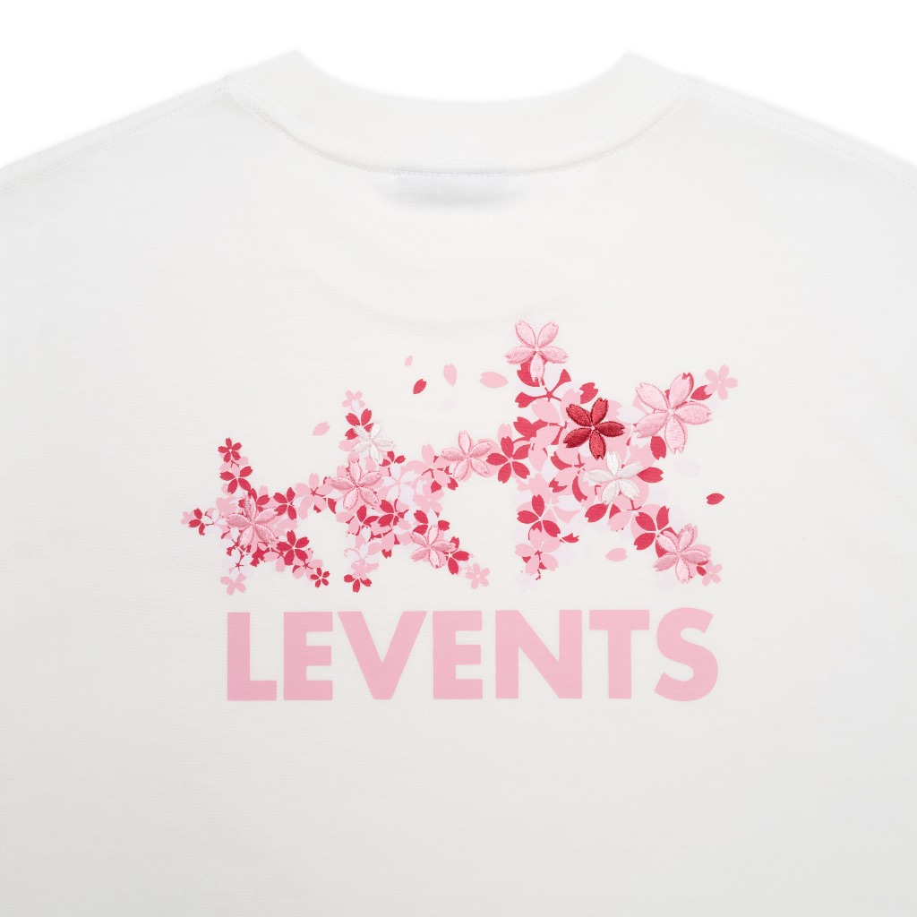 Áo Thun Levents Sakura Signature Logo Semi-Oversized Tee 100% Cotton T-shirt