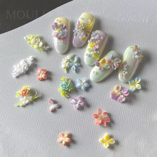 khuôn silicon làm hoa , bướm thuỷ tinh - làm charm nail