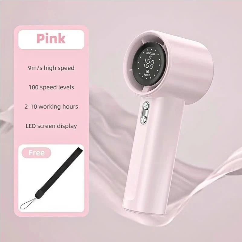 Quạt Tích Điện Mini 100 Cấp Độ – Giải Pháp Mát Lành Cho Mọi Cuộc Sống Ngoài Trời - Chi tiết 3