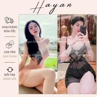 HT51 Váy ngủ 2s sexy triiết eo có GỌNG tôn dáng, đồ ngủ ren xuyên thấu xoè nhẹ gợi cảm HT51