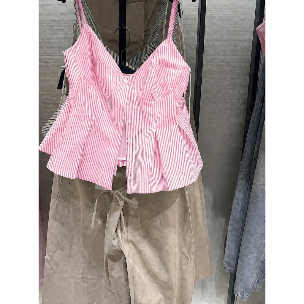 ÁO HAI DÂY BABYDOLL NỮ TÍNH FORM XÒE NHẸ NHÀNG.