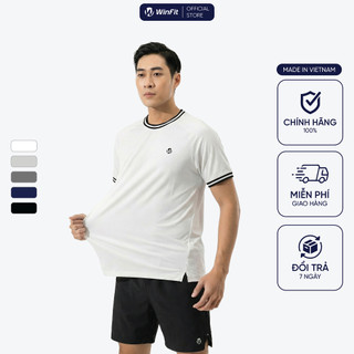 Áo Thun Nam WINFIT Chất Liệu Microfiber Cao Cấp, Bề Mặt Mịn, Form Regular Thoải Mái, Co Giãn Tự Nhiên WAT001